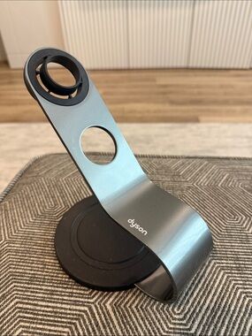 Dyson Silver-Gray Accessory Stand with Black Base